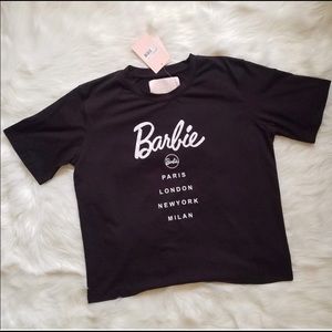 Missguided Tops - Barbie Misguided Tee Missguided Tops - Barbie Misguided Tee